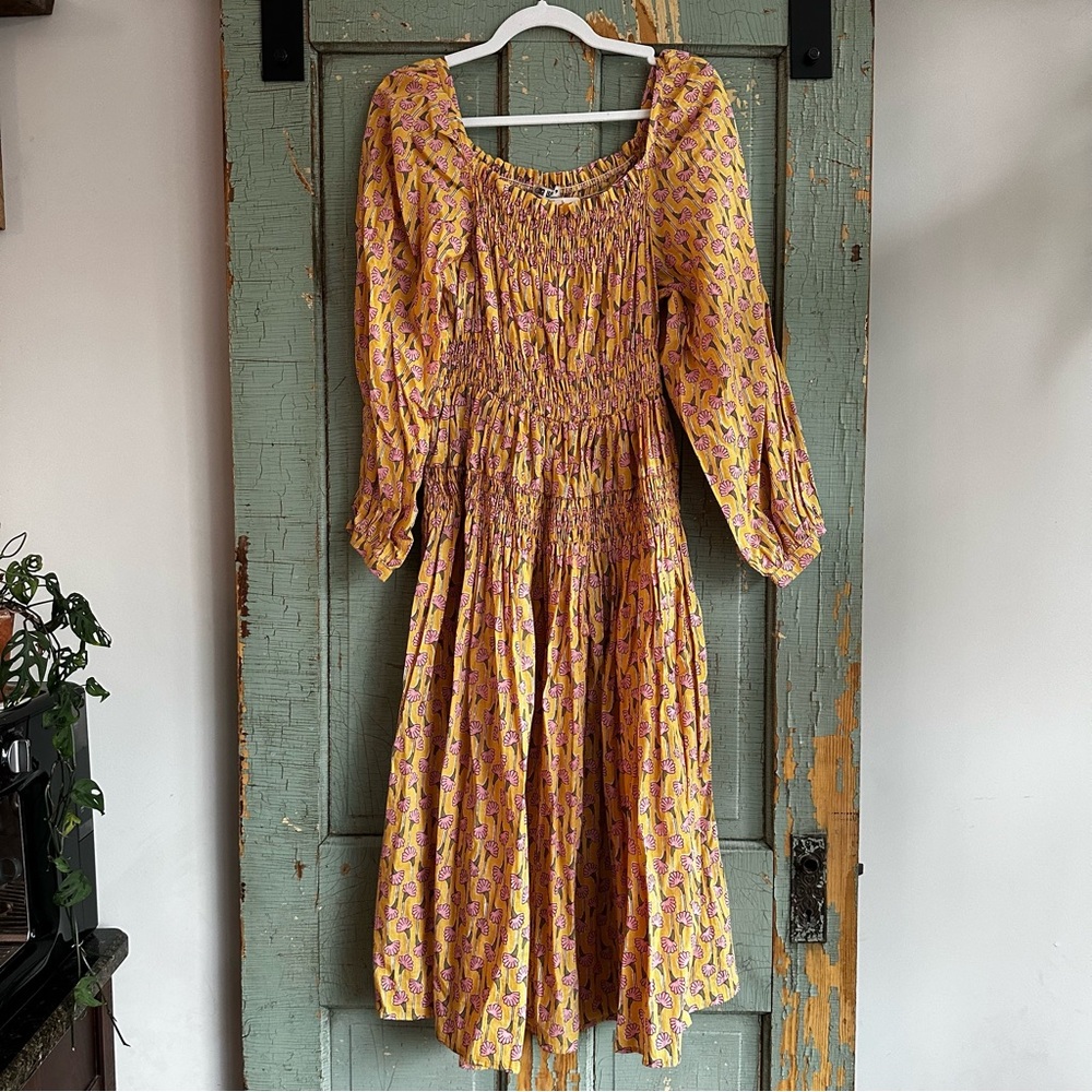 NWT Ciao Lucia Cecilia Dress Bloom Tiered Floral Cotton Size Womens Large - Picture 3 of 9